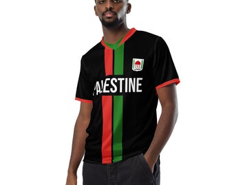 Fifth Degree™ Palestine Football Shirt Freedom Clothing All Over Print Soccer Sports Palestinian Jersey T-Shirt Unisex Outfit Fashion