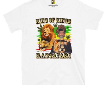 Fifth Degree™ Haile Selassie Shirt Ethiopian Shirt Jah Army Shirt RasTafarian Clothing Africa Black History King of Kings Rasta Colors