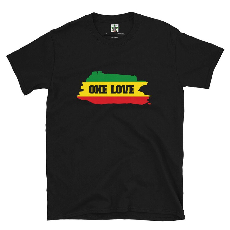 thumbnail image 2 of Rastafari Reggae Lion Red Yellow Green T-shirt T-shirt Men's... 2 of 13