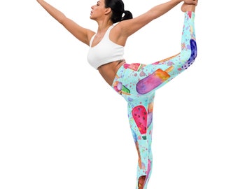 Fifth Degree™ Yummy Ice Cream High-Waisted Depression Healing Mood-Enhancing Designer Premium Workout Gym Yoga Leggings