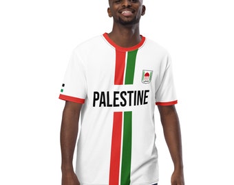 Fifth Degree™ Palestine Football Shirt Freedom Clothing All Over Print Palestinian Jersey T-Shirt Unisex Outfit Soccer Fashion