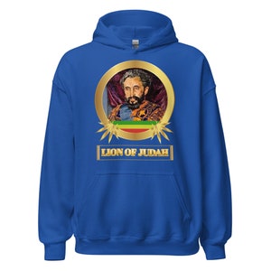 Fifth Degree™ Haile Selassie Hoodie Ethiopian Hoodie Jah Army Sweatshirt Ras Tafari Makonnen Africa Black History Lion of Judah