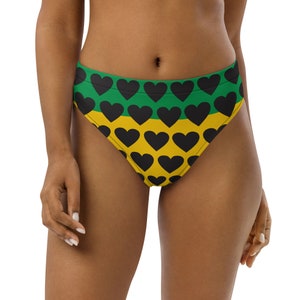 Fifth Degree® Rasta Bikini Bottom Jamaican Recycled High-Waisted