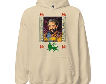 Fifth Degree™ Haile Selassie Hoodie Ethiopian Hoodie Jah Army Sweatshirt Rastafarian Hoodie Rasta Lion Makonnen Africa Black History