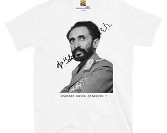 Fifth Degree™ Haile Selassie Shirt, Signature Ethiopian Shirt, Jah Ras Tafari Makonnen Africa, Black History Tee Shirt