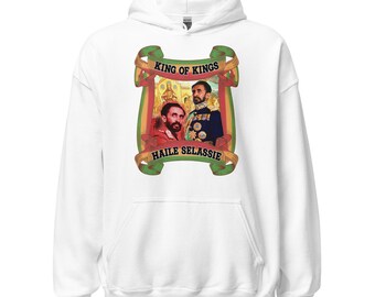 Fifth Degree™ Haile Selassie Hoodie Ethiopian Hoodie Jah Army Sweatshirt Rastafarian Hoodie Rasta Makonnen Jah Son of Africa Black History