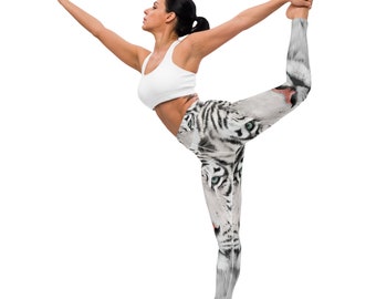 Fifth Degree™ White Tiger Print Yoga Leggings