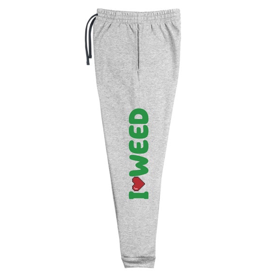 I Love Weed Sweatpants Men Stoner Clothes Clothing Mens - Etsy