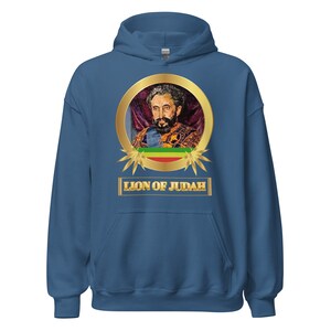 Fifth Degree™ Haile Selassie Hoodie Ethiopian Hoodie Jah Army Sweatshirt Ras Tafari Makonnen Africa Black History Lion of Judah