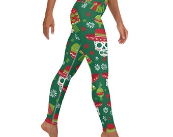 Fifth Degree™ Mexican Papel Picado Maracas Sombreros Piñatas High Waisted Yoga Moisture Wicking Quick Dry Festival Leggings