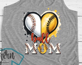 Ball Mom Tank Top, Flowy Tank, Baseball and Softball Mom Tank, Softball and Baseball Mom Tank, Softball Shirt,  Baseball Mom, Proud Ball Mom