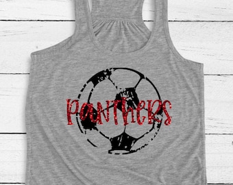 Soccer Team Name Tank Top, Flowy Tank, Soccer Mom Tank, Soccer Girlfriend Tank Top, Soccer Shirt, Proud Soccer Mom