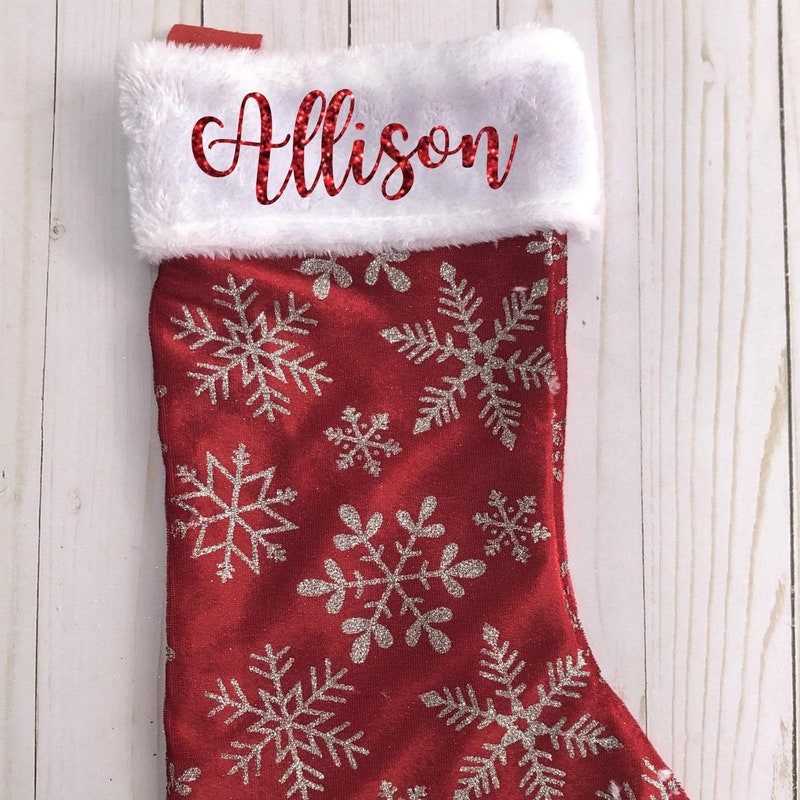Snowflake Custom Stocking - Etsy