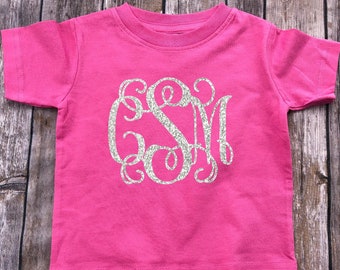 Toddler Monogram Shirt Monogram Shirt Floral Monogram