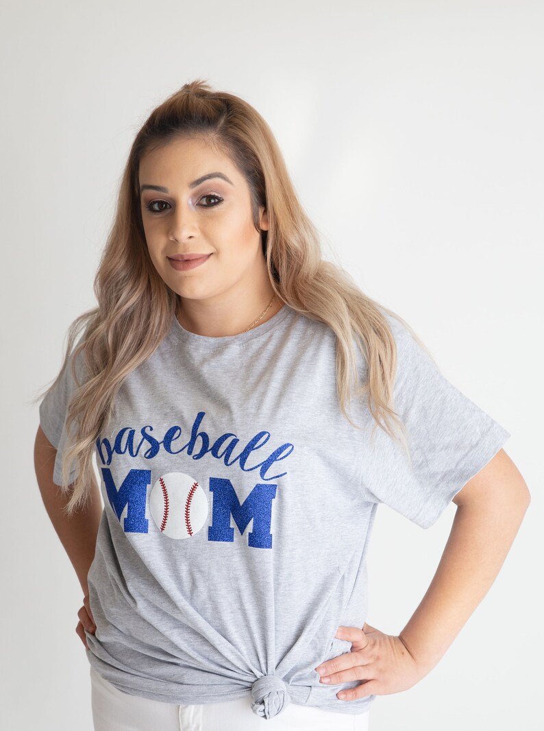 Glitter Baseball Mom Shirt Glitter Baseball Mom Tshirt Etsy