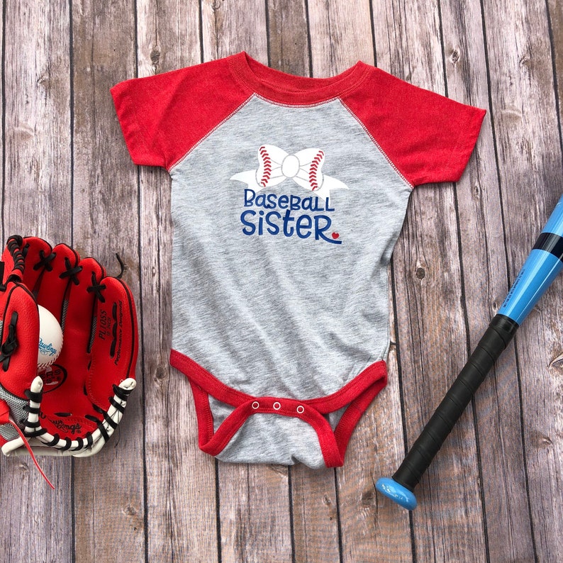 Baseball Sister Shirt Baseball Sister Raglan Tee Infant or Etsy