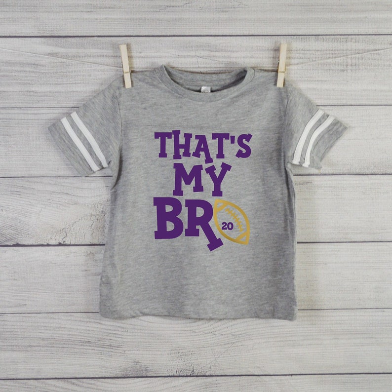 That's My Bro Football Brother Shirt Little Brother | Etsy