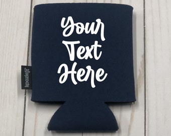 Design Your Own Custom KOOZIE®, Glitter Your Text Here KOOZIE® Brand Can Holder, Can Cooler, Personalized KOOZIE®