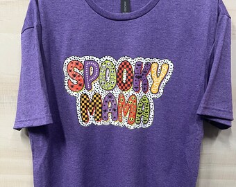Spooky Mama Shirt, Cute Haloweeen Shirt, Halloween Mama Shirt, Spooky Mama T-shirt
