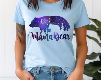 Galaxy Mama Bear Shirt, Mama T-shirt, Gift For Mom, Mothers Day Shirt, Mom Shirt, Mama Shirt, Gifts for Her, Shirt for Mom