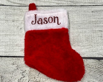 MINI Personalized Christmas Stockings, Glitter Names, Christmas Stocking with Glitter Name, Christmas Decor