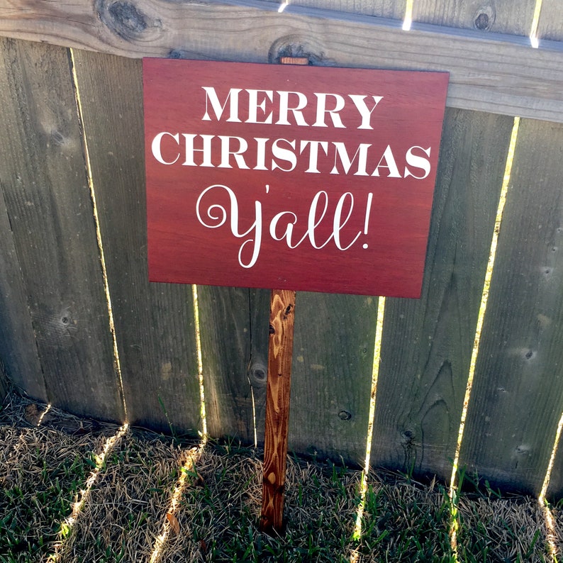 Christmas Yard Sign Christmas Sign Merry Christmas | Etsy