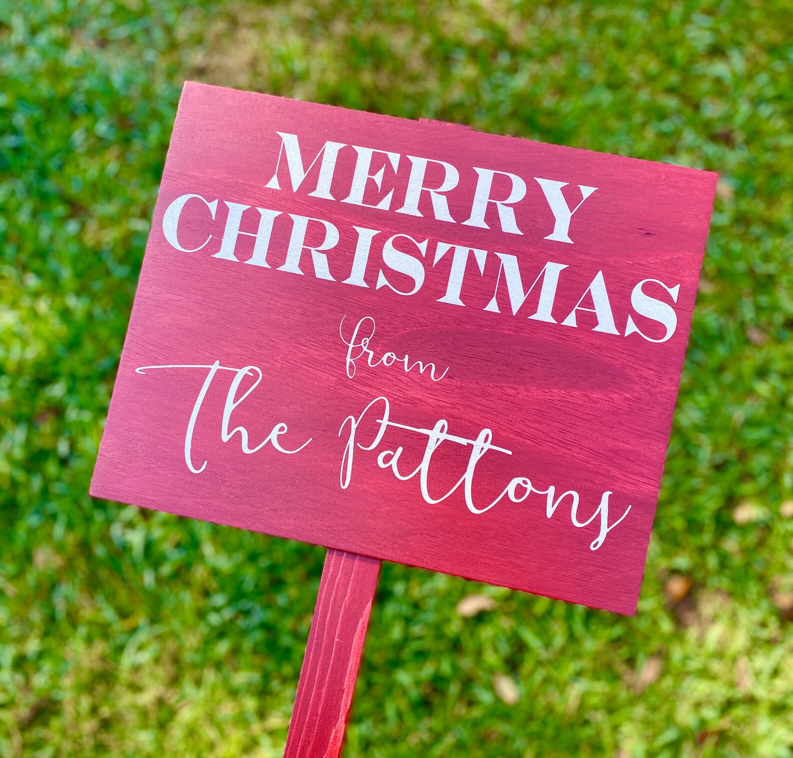 Christmas Yard Sign Custom Christmas Sign Personalized Sign Etsy