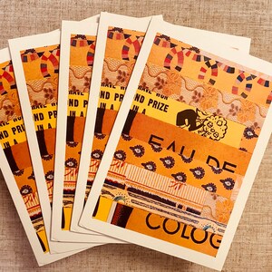 Set of 5 decorative cards,