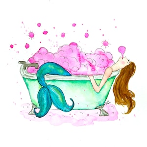 Blow Bubbles in the Tub - Mermaid Blow Bubbles in the Tub - Mermaid