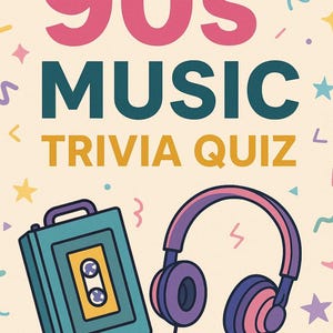 100 Questions And Answers On 1990s Music and Trivia. Downloadable and Printable