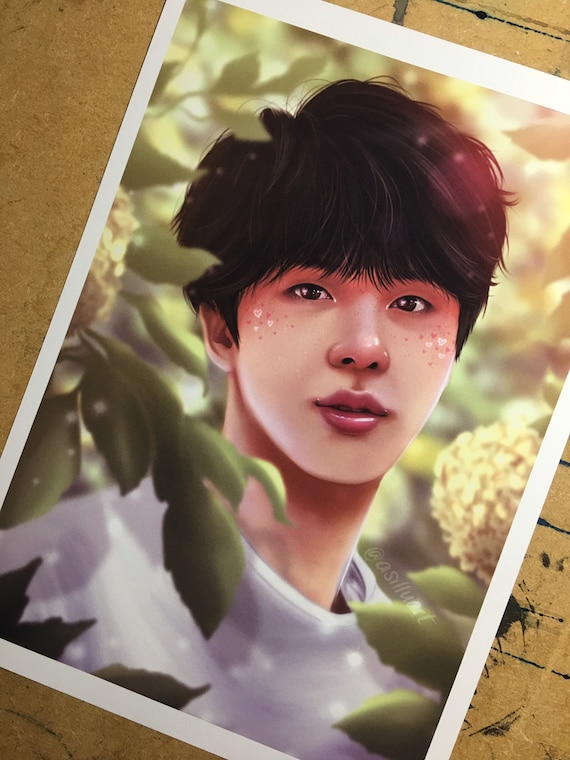 2 Run BTS Jin photography (version b) Art Board Print for Sale by