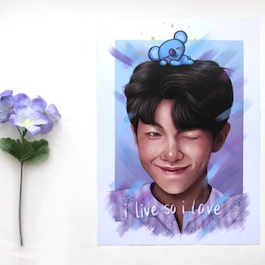 Namjoon - RM - A5/A4 Druck - BTS Fanart - Koya - 갩كuleum - Bangtan Sonyeondan