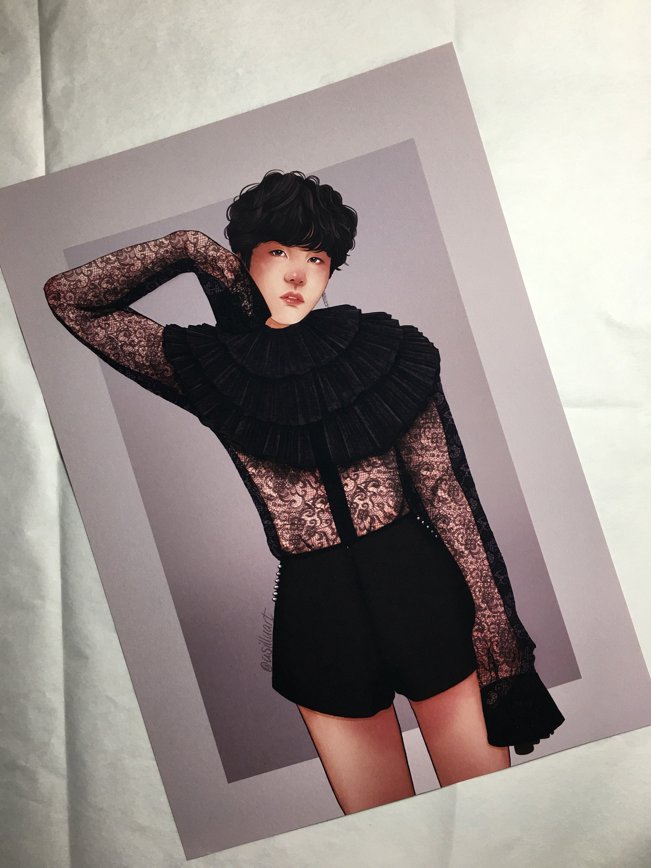 Yoongi Suga A5/A4 Print BTS Fanart Digital Art 방탄소년단 | Etsy
