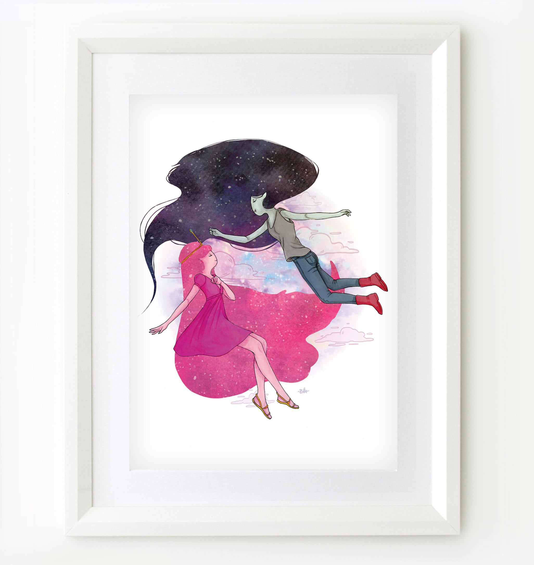 Marceline • Princess Bubblegum • Bubbline • Adventure Time • A4