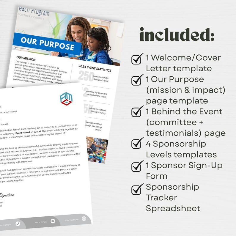 Event Sponsor Packet Business Sponsor Menu Benefit Gala Fundraising ...