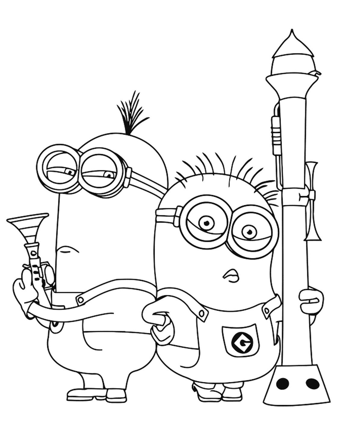 Minion Coloring Book Pages