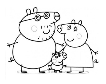 Peppa Pig Coloring Pages Printable for Children of All Ages ...