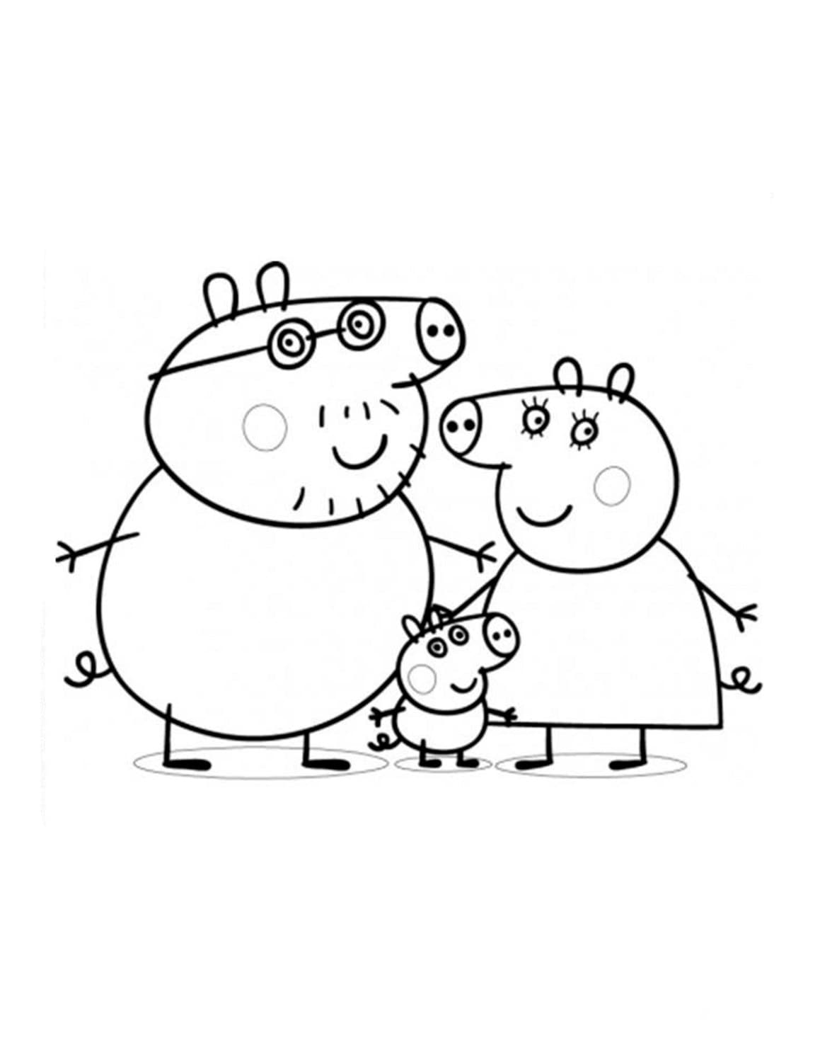 Peppa Pig Coloring Pages Printable for Children of All Ages ...