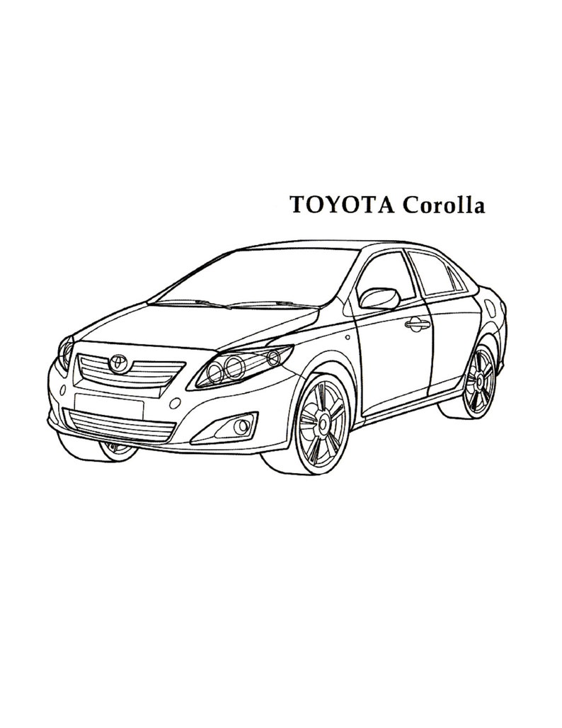 65 Coloring Pages Toyota Cars Images 65 Coloring Pages Toyota Cars Images