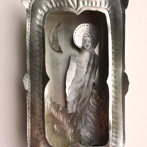 Hilda, Saint of the Daytime Moon Altar Box - (please read the full description!)