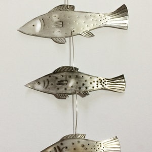 Recycled Aluminum Fish Hanging Mobile – Handmade Nautical Decor