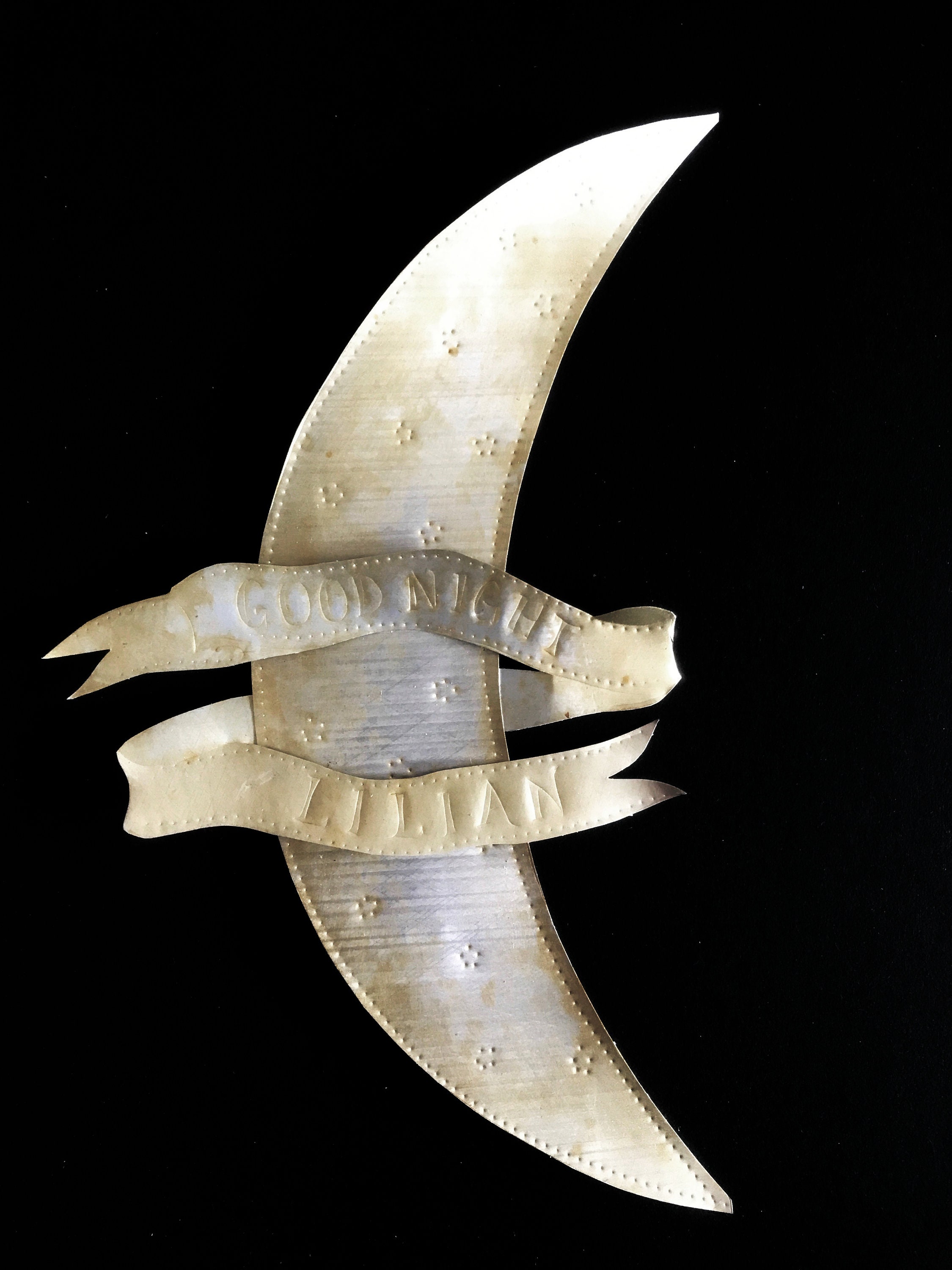 Lune Personnalisée avec Message de Bonne Nuit