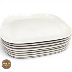 Old Ikea rectangular dinner plates, 8 pieces