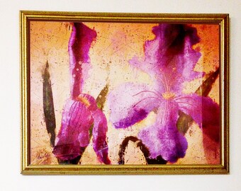 Orchid Flower Painting Print-Printable Flower Painting-Digital Painting Download-Downloadable Digital Art-Flower Wall Decor-Flower Painting