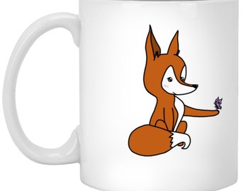 Cute Fox 11oz White Mug