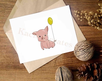 Carte de voeux d'anniversaire vierge à l'intérieur pour toute occasion cadeau