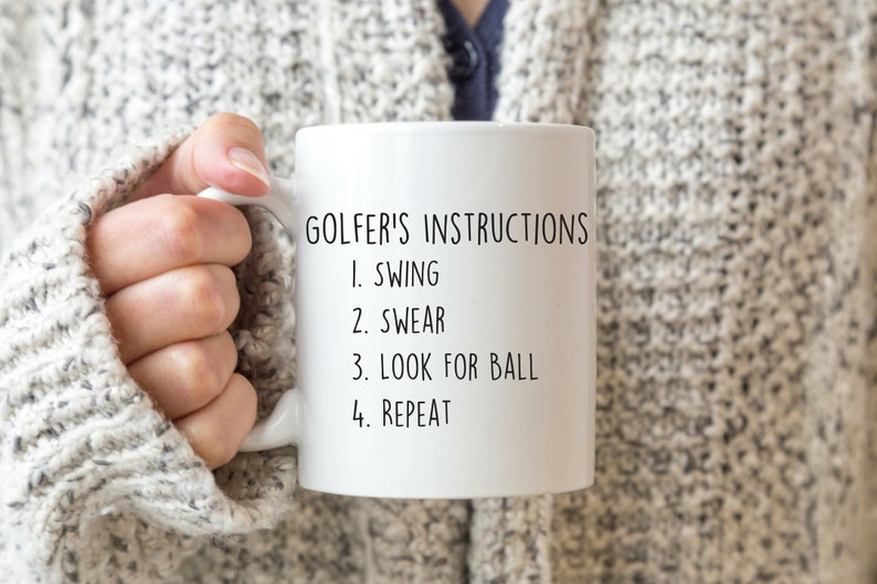 Mug with Proper Golfing Instructions