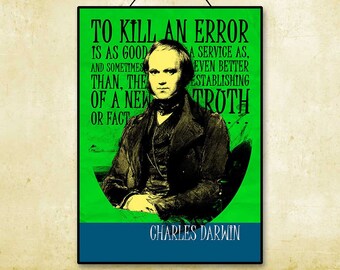 Charles Darwin Quote Printable Instant Download Poster Art Print Wall Evolution