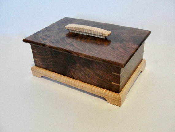 vintage wooden jewelry box with drawers