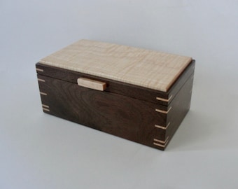 Jewelry Box, Wooden Jewelry Box, Handcrafted Wood Box, Keepsake Box
